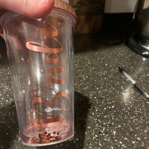 Nwt bride glitter tumbler